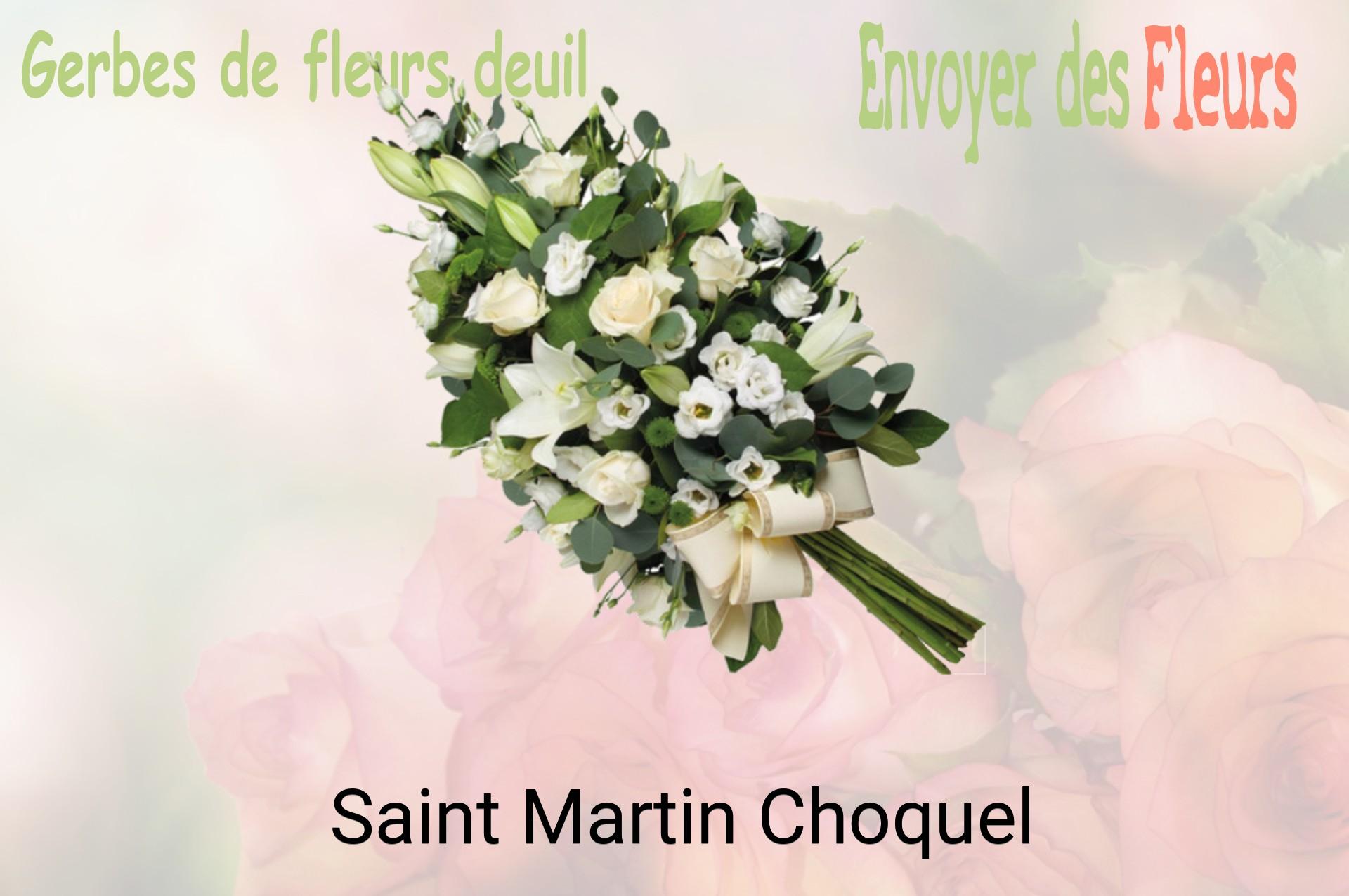 Gerbe de fleurs de deuil livrée à Saint-Martin-Choquel
